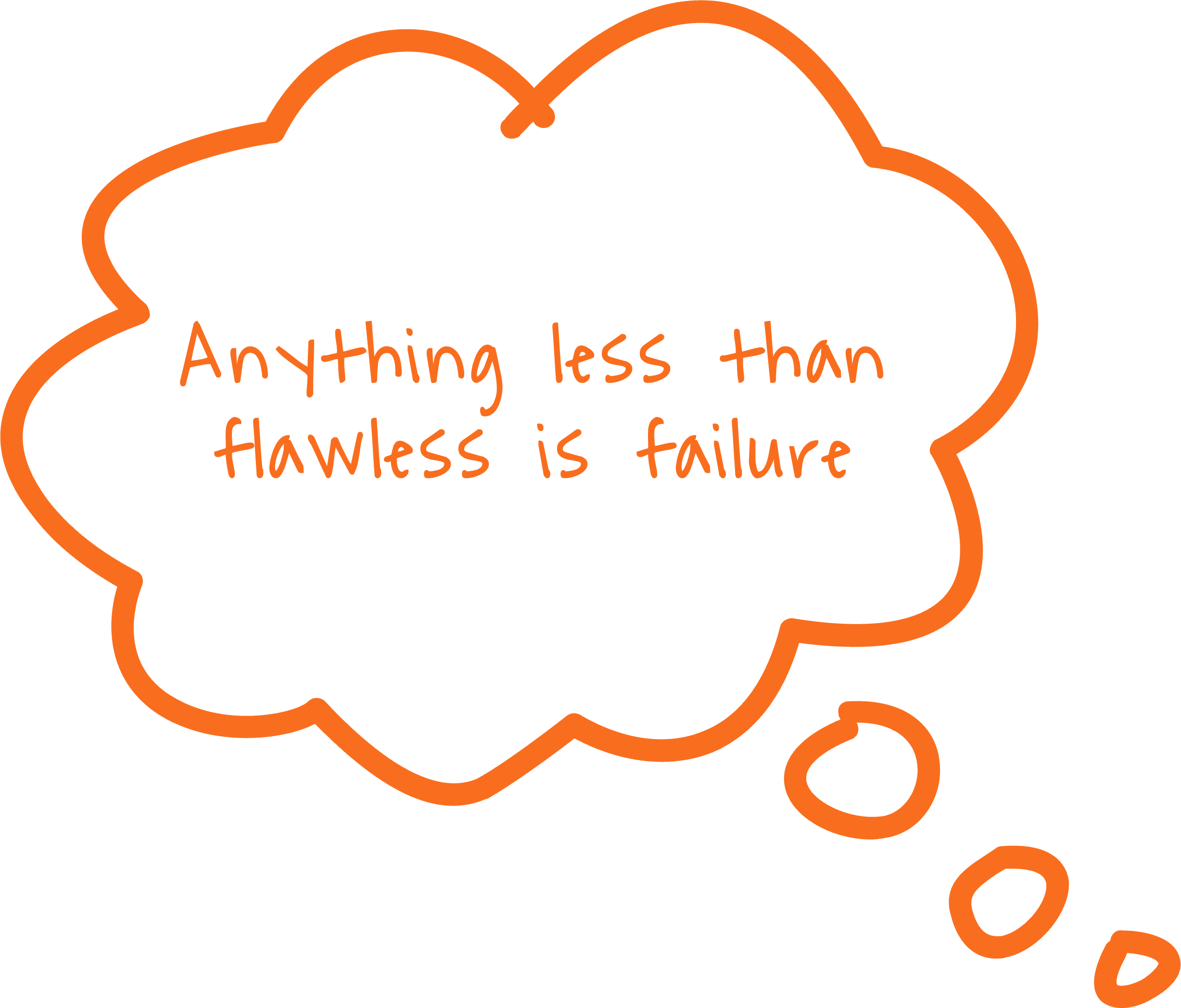 Anything less than flawless is failure